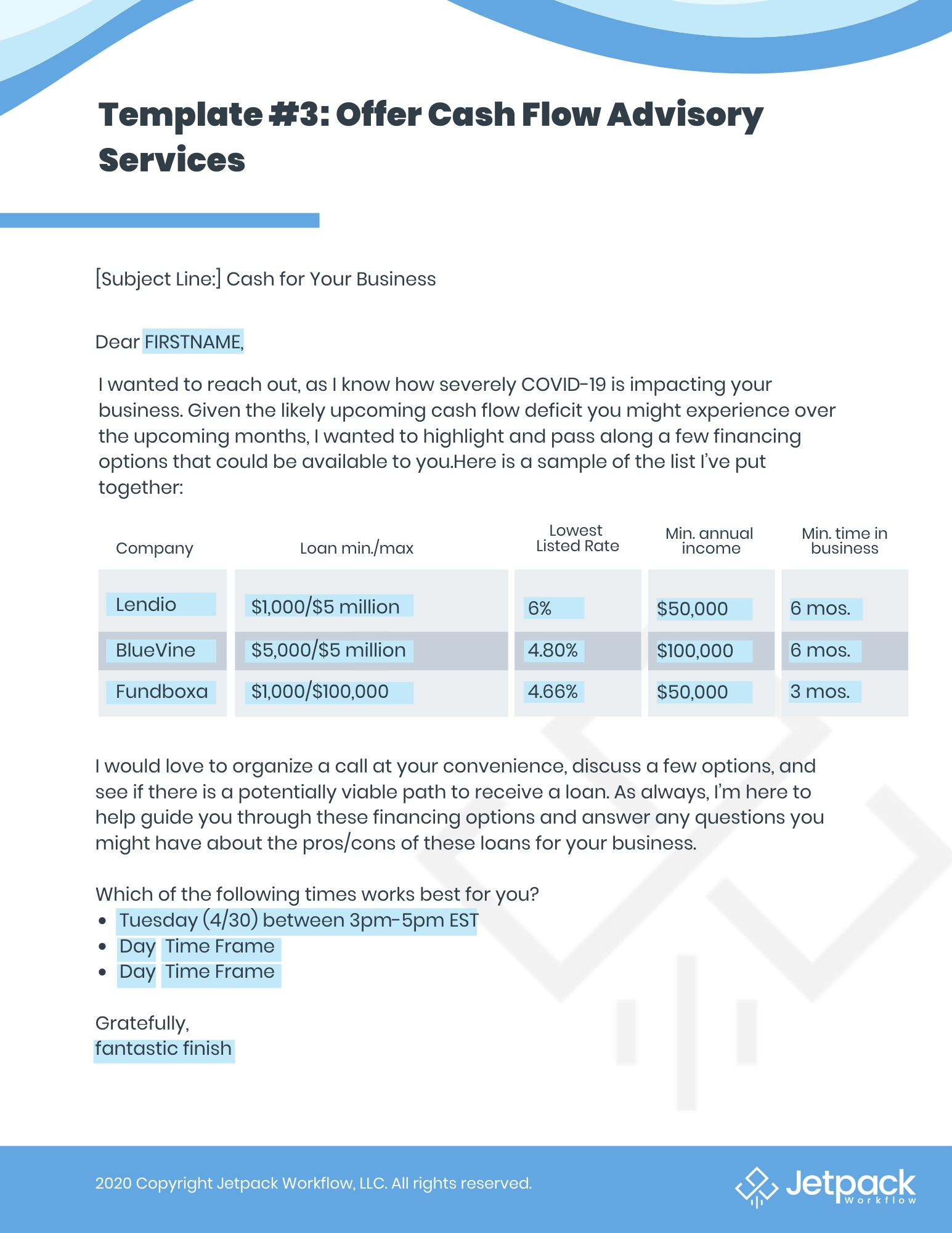 recession proof business email template 3