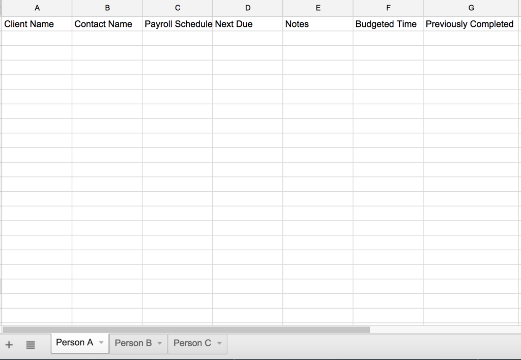 Payroll Schedule software tracking tracker