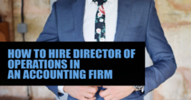 How to hire director of operations in an accounting firm