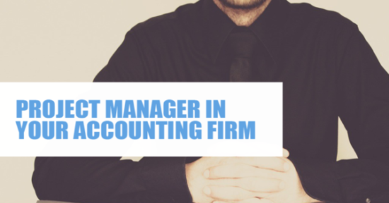 Project manager in your accounting firm