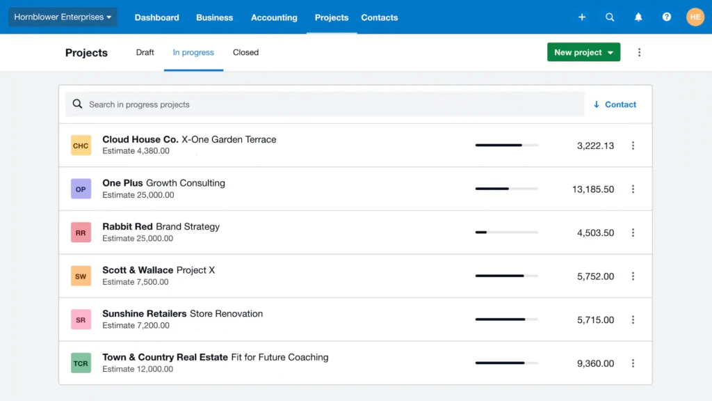 xero dashboard