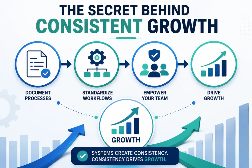 The Secret Behind Consistent Growth Processes and Workflows