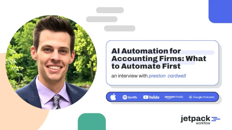 Preston Cardwell discussing AI automation for accounting firms and practical workflow automation strategies.